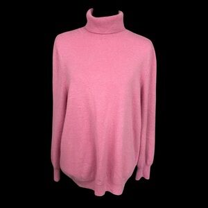 Talbots Cashmere Sweater Women’s 3X Turtleneck Pink
